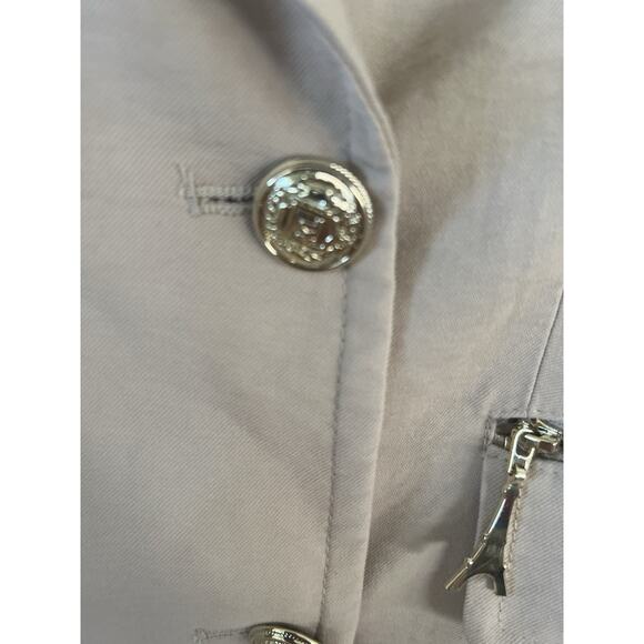 Karl Lagerfeld Women's Paris Sailor Collared Double-Breasted Blazer Bone Size 8 - Picture 3 of 16